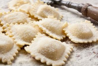 Make typical ravioli and meatballs with a local chef