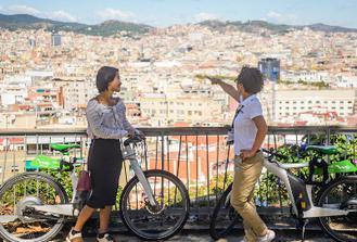 Barcelona eBike: city ride on e-Bike with Cable Car ticket & Sailing trip