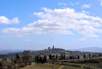San Gimignano & Sunset Wine Tasting with Dinner in Farm House from Florence